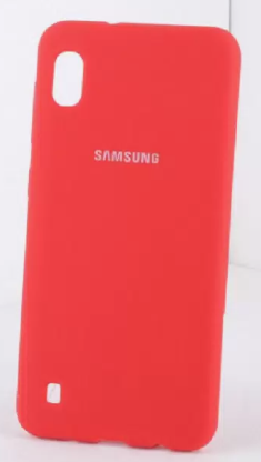 Накладка для Samsung Galaxy A10 Silicone cover малиновая