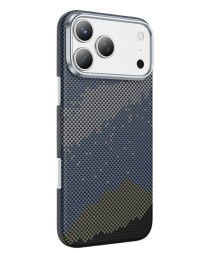 Накладка для i-Phone 17 Pro Max Keephone Kevlar Starry MagSnap синий