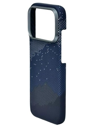 Накладка для i-Phone 17 Pro Max Keephone Kevlar Starry MagSnap синий