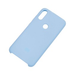 Накладка для Samsung Galaxy A02 Silicone cover без логотипа небесно-голубая