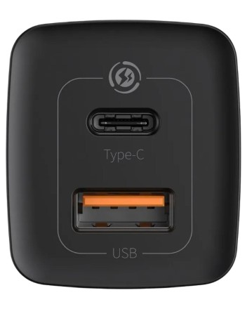 Сетевое зарядное устройство Baseus GaN2 Lite Quick Charger 1USB/1C 65W (CCGAN2L-B01) черное