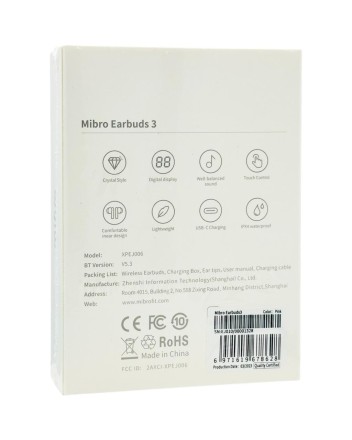 Наушники беспроводные Bluetooth Mibro Earbuds 3 EU розовые