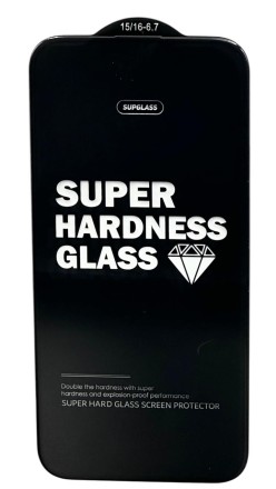 Защитное стекло для i-Phone 15 Plus 6.7&quot; Supglass XC-11 3D чёрное