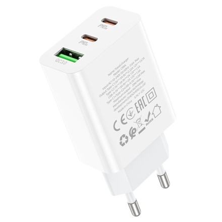 Сетевое зарядное устройство Hoco C99A 1USB/2C 20W белое