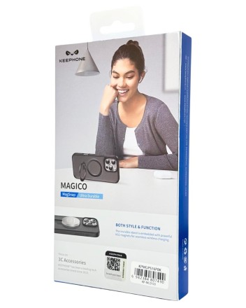 Накладка для i-Phone 16 Pro Keephone Magico MagSnap черный
