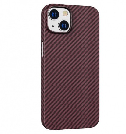 Накладка для i-Phone 14 Max Hoco Cave Magnetic case тонкий красный
