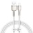 Usb Кабель-зарядка Lightning Baseus Cafule Metal 2.4A 2м (CALJK-B02) белый