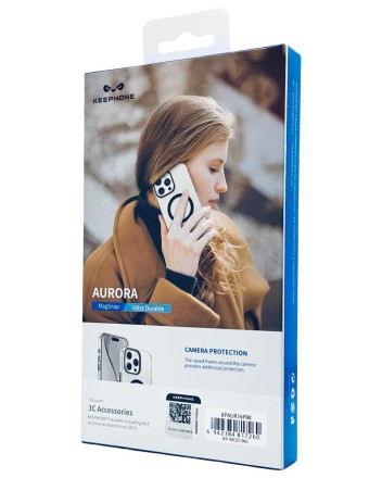 Накладка для i-Phone 16 Pro Keephone Aurora MagSnap черный