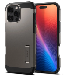 Накладка для i-Phone 16 Pro 6.3&quot; Spigen Tough Armor MagSafe (ACS08145) серый