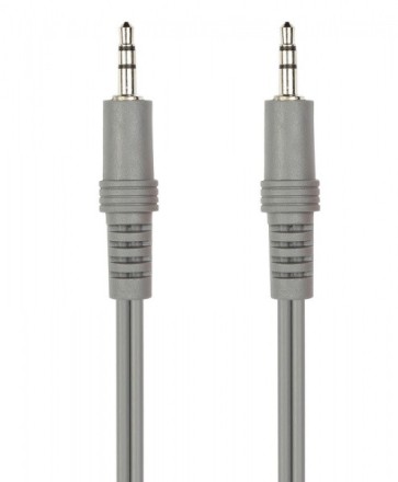Аудиокабель AUX 3.5мм Smartbuy 1.8м серый