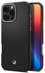 Накладка для i-Phone 16 Pro Max 6.7&quot; Spigen Enzo Aramid MagSafe (ACS08501) черный карбон
