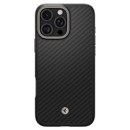 Накладка для i-Phone 16 Pro Max 6.7&quot; Spigen Enzo Aramid MagSafe (ACS08501) черный карбон