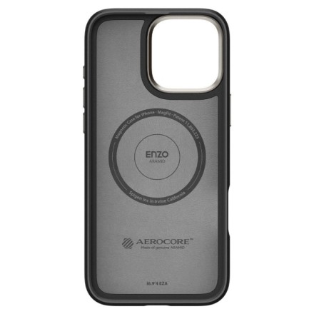 Накладка для i-Phone 16 Pro Max 6.7&quot; Spigen Enzo Aramid MagSafe (ACS08501) черный карбон