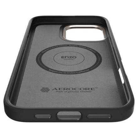 Накладка для i-Phone 16 Pro Max 6.7&quot; Spigen Enzo Aramid MagSafe (ACS08501) черный карбон