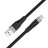 Usb Кабель-зарядка Type-C Hoco X53 Angel silicone 3A 1м плоский силиконовый чёрный