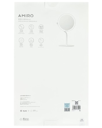 Зеркало косметическое Xiaomi AMIRO Mini 2 Desk Makeup Mirror White AML117 белое