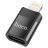 OTG Hoco UA17 Lightning (папа) на USB-C (мама) черный