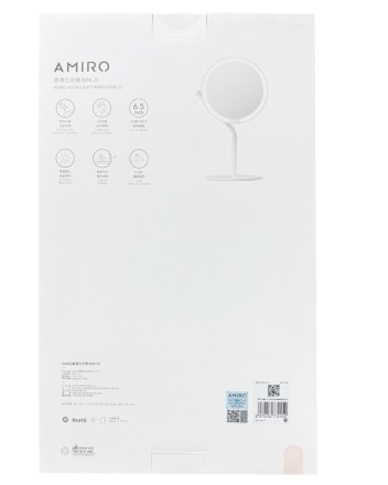 Зеркало косметическое Xiaomi AMIRO Mini 2 Desk Makeup Mirror Pink AML117 розовое