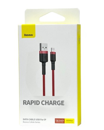 Usb Кабель-зарядка Lightning Baseus 1.5A 2м CALKLF-C09 красный