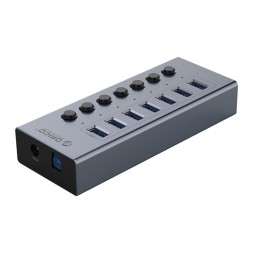 USB3.0 хаб Orico BT2U3-7AB USB3.0x7 серый