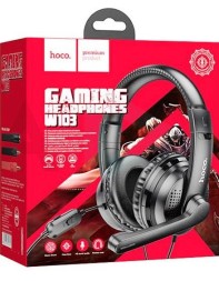 Стереонаушники полноразмерные Hoco W103 Magic Tour с микрофоном 1.2м черные