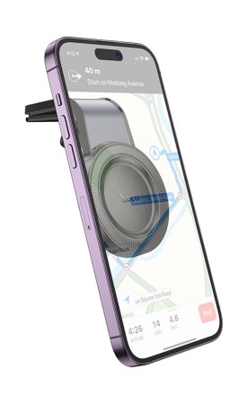 Держатель в автомобиль в воздуховод Hoco H59 магнитный черный