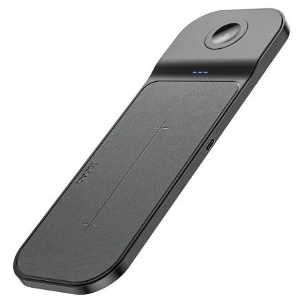 Беспроводное зарядное устройство 3in1 смартфон/iWatch/AirPods Hoco CQ5 15W черное