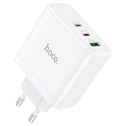 Сетевое зарядное устройство Hoco N30 GaN 1USB/2USB-С 65W белое