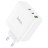 Сетевое зарядное устройство Hoco N30 GaN 1USB/2USB-С 65W белое