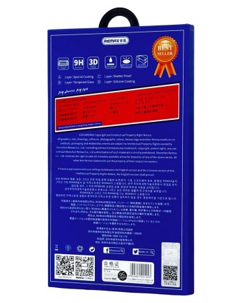 Защитное стекло для i-Phone 13/13 Pro/14 6.1&quot;/ Remax GL-27 3D чёрное