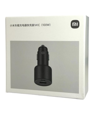 Автомобильное зарядное устройство Xiaomi Xiaomi Mi Car Charger 100W 1USB/1USB-C BHR4460CN/CC07ZM черное