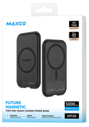 Powerbank с беспроводной зарядкой MagSafe Maxco MP26 5000mAh 15W черный