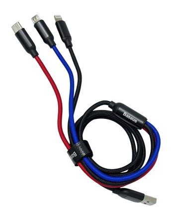 Usb Кабель-зарядка Lighting Baseus 3in1 i-Phone/Micro/Type-C CAMLT-BSY01