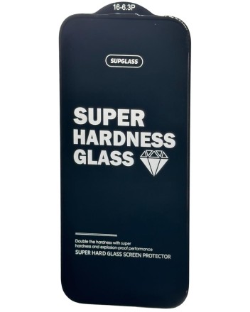 Защитное стекло для i-Phone 16 Pro 6.3&quot; Supglass XC-11 3D чёрное