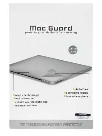 Защитная пленка на корпус для MacBook Air 13&quot; (A2681/A3113) серебристая