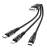 Usb Кабель-зарядка Hoco X47 3в1 Micro/Lightning/Type-C 25см чёрный