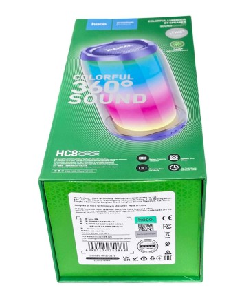 Bluetooth колонка Hoco HC8 BT5.0/1800mAh/4ч/10Вт/TF/FM/USB/AUX синяя