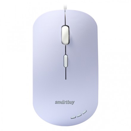 Мышь проводная беззвучная с подсветкой Smartbuy 288 сиреневая (SBM-288-V)