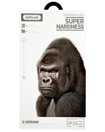 Защитное стекло для i-Phone 16 Pro Max 6.9&quot; Supglass XC-11 3D чёрное
