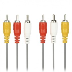 Кабель 3xRCA (папа) - 3xRCA (папа) Logan 3м