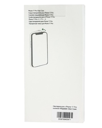 Накладка для i-Phone 17 Pro силикон MagSafe Clear Case