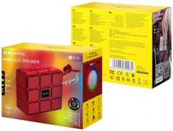 Bluetooth колонка Borofone BR16 BT5.1/1200mAh/4ч/5Вт/TF/AUX/FM красная