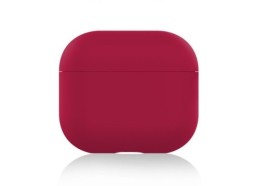 Силиконовый чехол для AirPods 3 бордовый