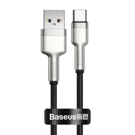Usb Кабель-зарядка TYPE-C Baseus Cafule Series Metal Data Cable 66W 2м (CAKF000201) черный