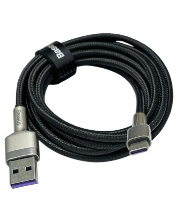 Usb Кабель-зарядка TYPE-C Baseus Cafule Series Metal Data Cable 66W 2м (CAKF000201) черный