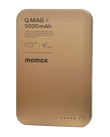 Powerbank магнитный с MagSafe Momax Q. Mag X 5000mAh IP116ACNL2 золотой