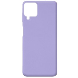 Накладка для Samsung Galaxy A12 Silicone cover без логотипа лаванда