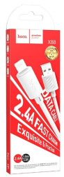 Usb Кабель Lightning Hoco X88 2.4A 1м белый