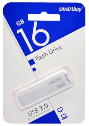 3.1 USB флеш накопитель Smartbuy 16GB Clue (SB16GBCLU-W3) белый