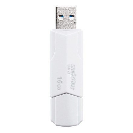 3.1 USB флеш накопитель Smartbuy 16GB Clue (SB16GBCLU-W3) белый